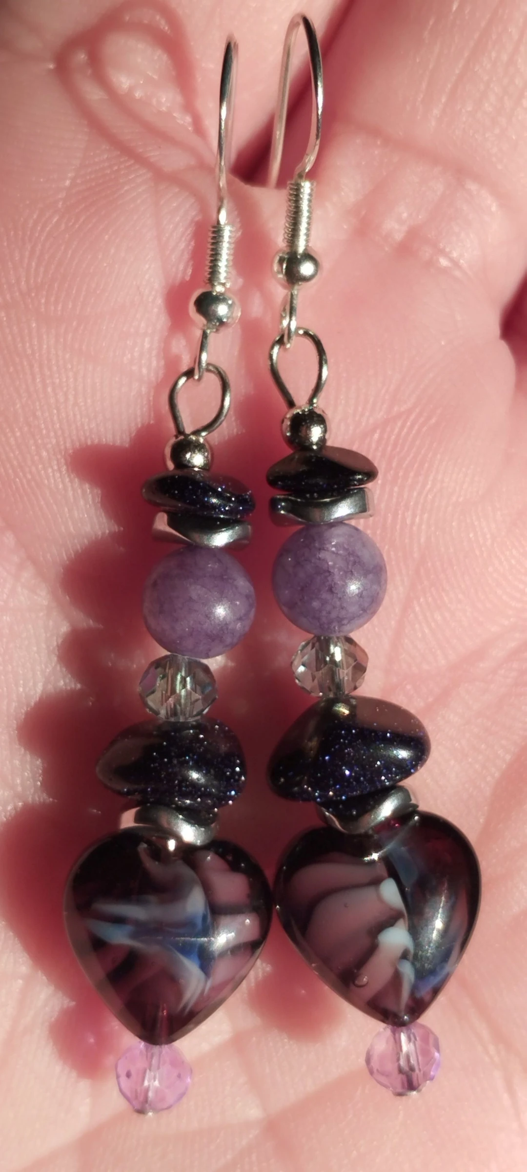 💜🧿💎💙Lindos e Elegantes Brincos Artesanais de Cristal e Pedras Naturais💙💎🧿💜 – photo 10
